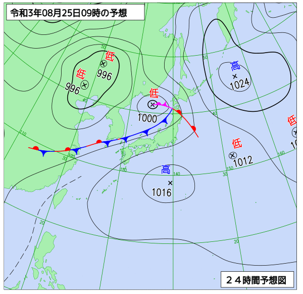 気象庁予想天気図