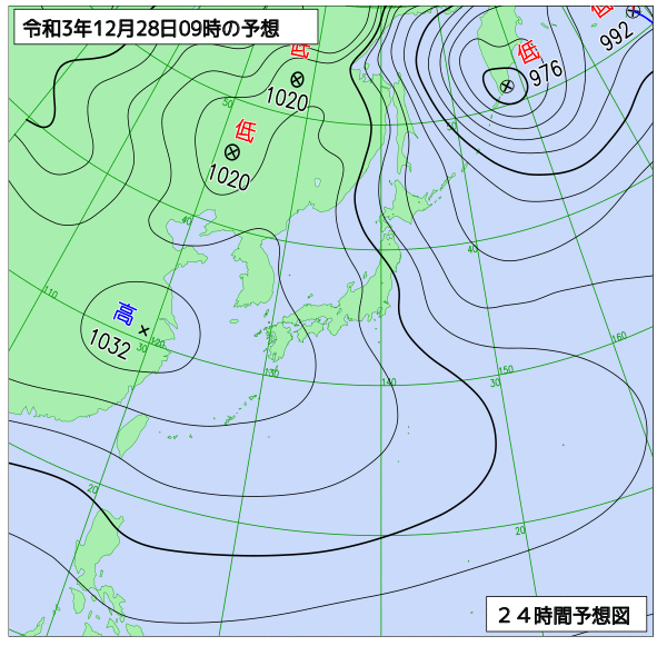 気象庁作成天気図