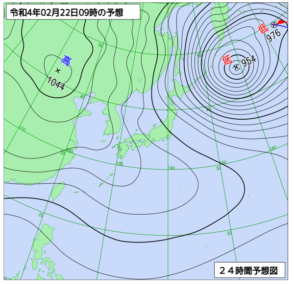 気象庁作成天気図