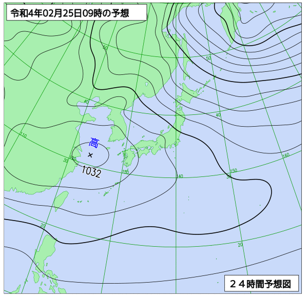 気象庁作成天気図